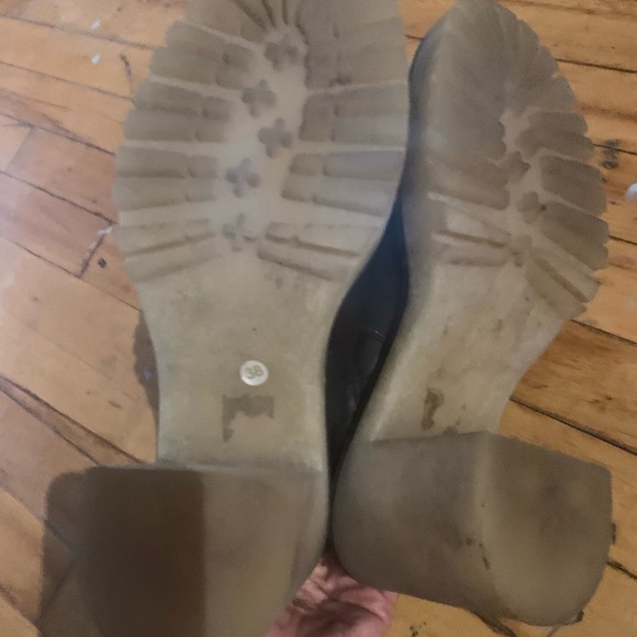 Free people revolve chunky James Chelsea bootiesBlack Leather Ankle Boots - Picture 7 of 9